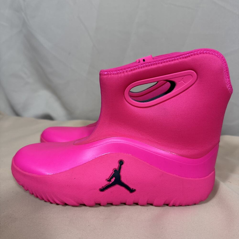 Jordan Lil Drip Rain Boots Girls Size 3 Youth Pink Waterproof Rubber Shoes